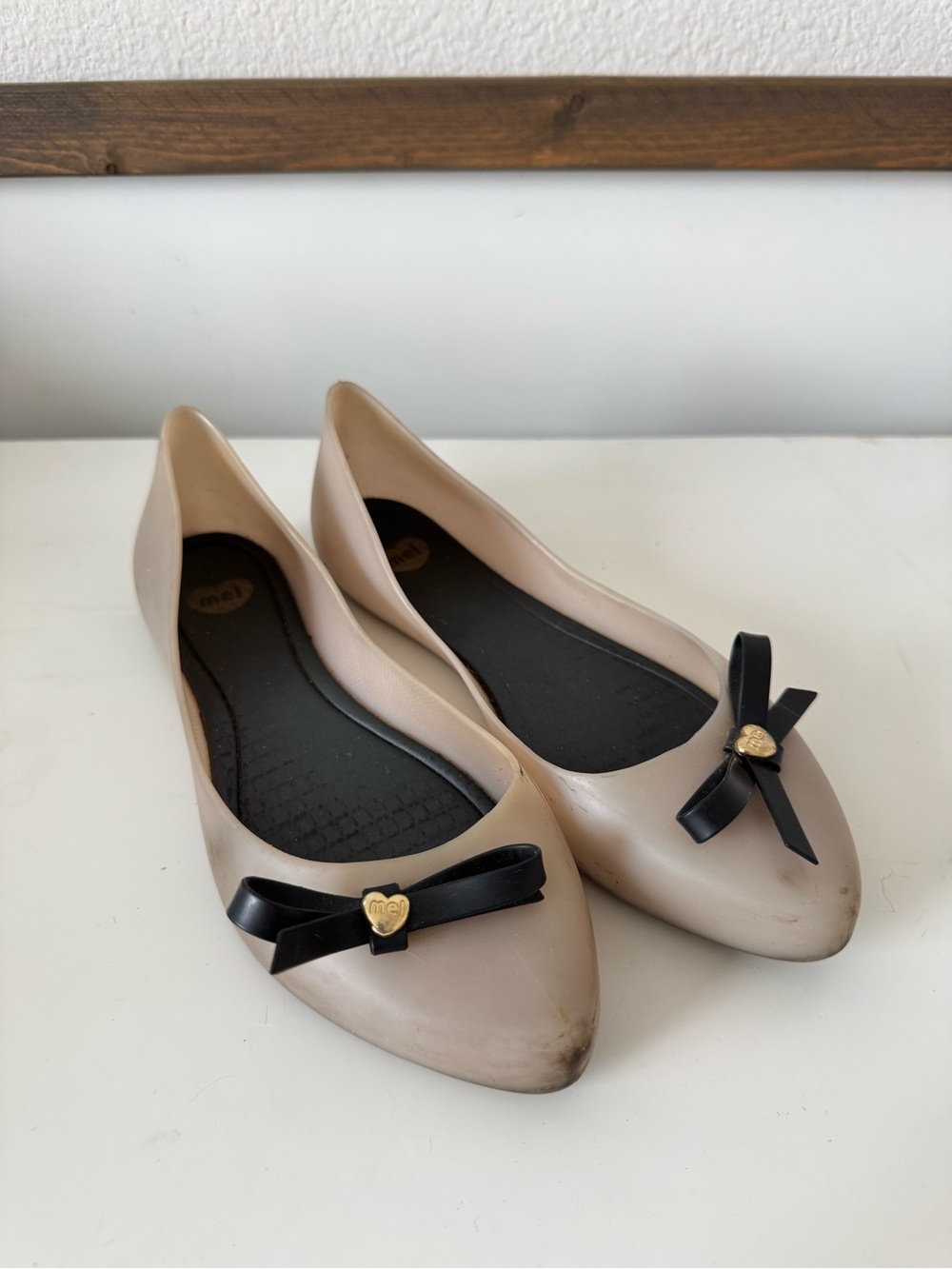 Mel by Melissa Dreaming Pink Bow ballet flats